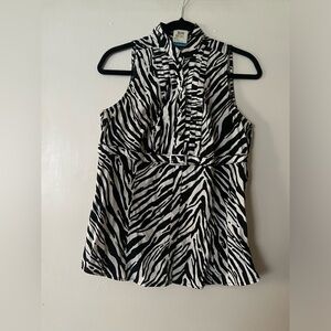 Zebra print blouse